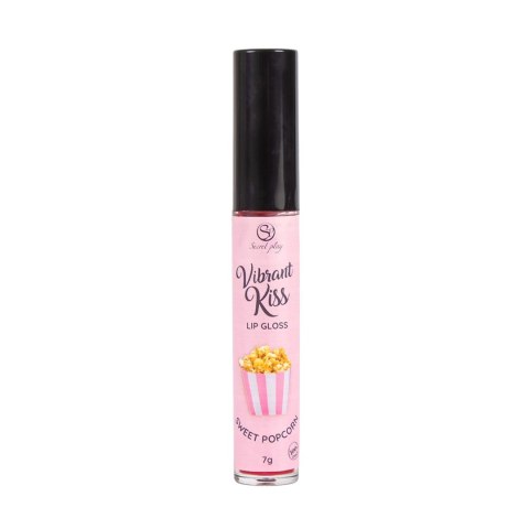 Błyszczyk do seksu oralnego wibracyjny słodki popcorn LIP GLOSS VIBRANT KISS 6g