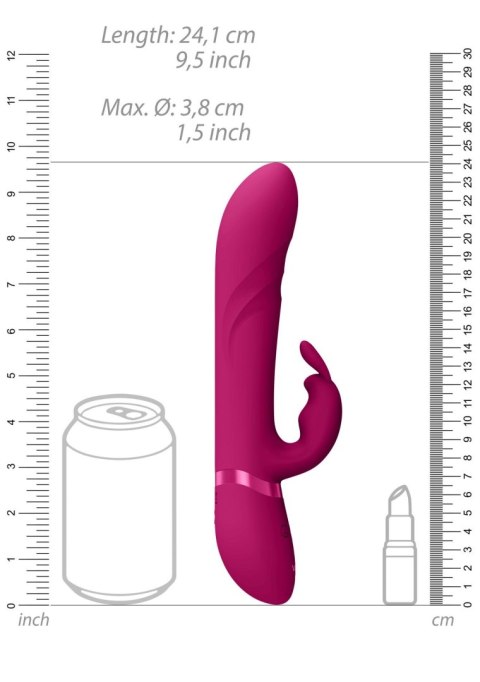 Wibrator Króliczek Z Obrotowym Koralikiem I Potrójnym Silnikiem - NARI VIBRATING AND ROTATING BEADS G-SPOT RABBIT