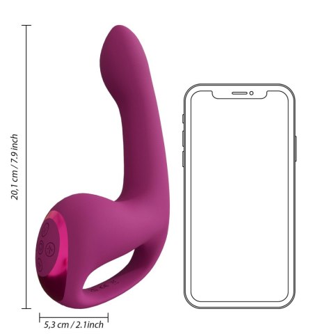 Luksusowy Wibrator Potrójnej Stymulacji Z Przyciskiem Klimaksu Różowy – VIVE
