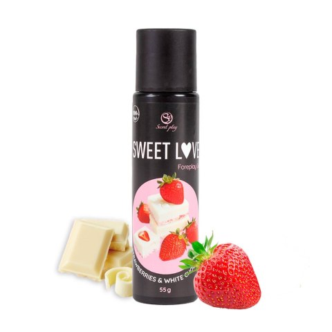 Lubrykant smakowy truskawki i śmietana STRAWBERRY & WHITE CHOCOLATE GEL SECRET PLAY 60ml