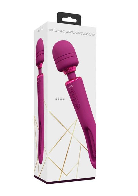 Masażer Vive Kiku Double Ended Wand USB Ładowany Różowy - Vive