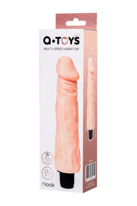 Realistyczny Wibrator Wodoodporny O Zmiennej Prędkości Cielisty – A-Toys 19,5 cm