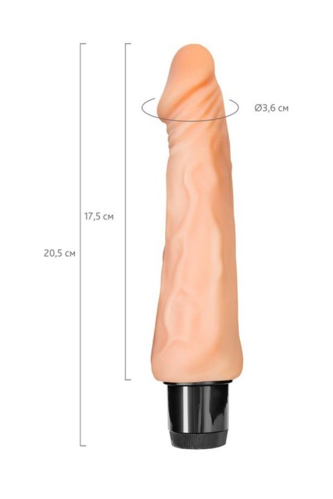 Realistyczny Wibrator Anatomiczny Z Żyłkowaną Strukturą Cielisty 17,5 cm – A-Toys
