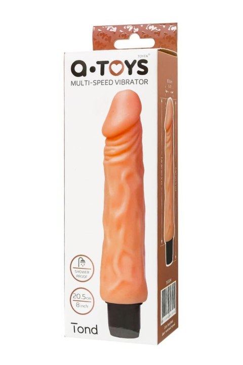 Realistyczny Wibrator Anatomiczny Z Żyłkowaną Strukturą Cielisty 17,5 cm – A-Toys