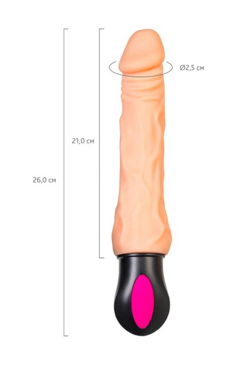 Elastyczny Wibrator Podgrzewany Z Cyberskóry Cielisty 20,5 cm– A-Toys