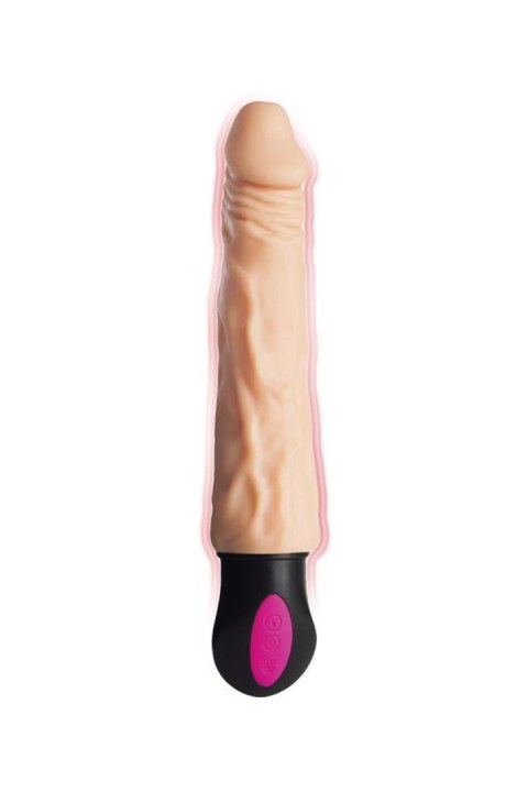 Elastyczny Wibrator Podgrzewany Z Cyberskóry Cielisty 19 cm– A-Toys