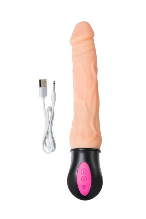 Elastyczny Wibrator Podgrzewany Z Cyberskóry Cielisty 19 cm– A-Toys