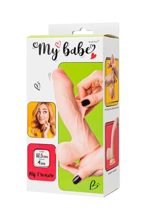 Dildo realistyczne cieliste 18.5cm My Babe My Treasure TOYFA