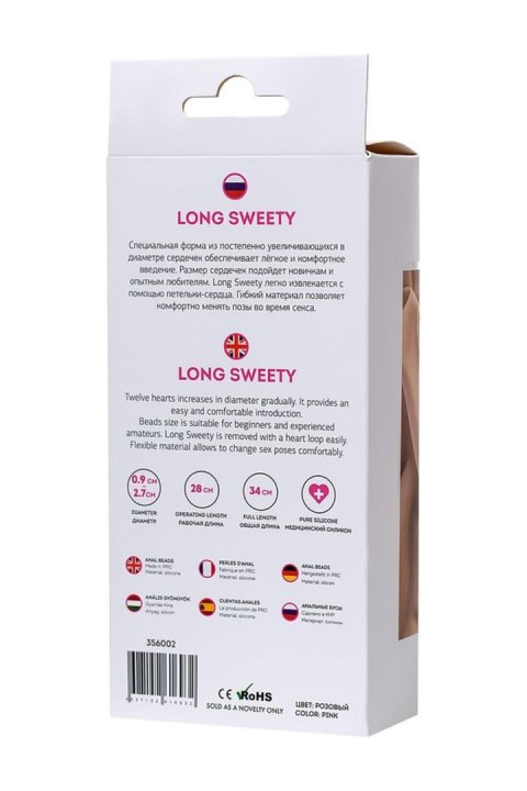 Koraliki analne różowe ToDo Long Sweety Pink Anal Beads
