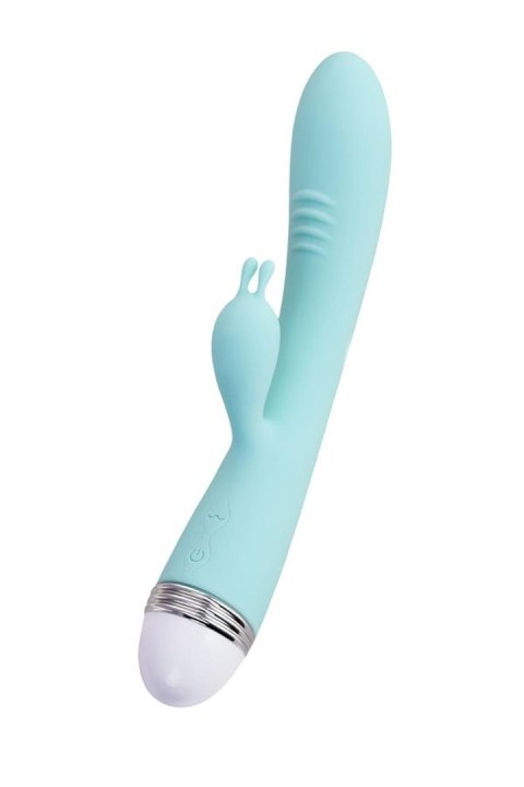 Wibrator Króliczek Anatomiczny Podwójny Miętowy - Flovetta By Toyfa