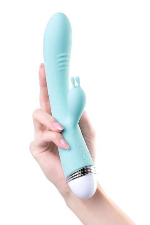 Wibrator Króliczek Anatomiczny Podwójny Miętowy - Flovetta By Toyfa