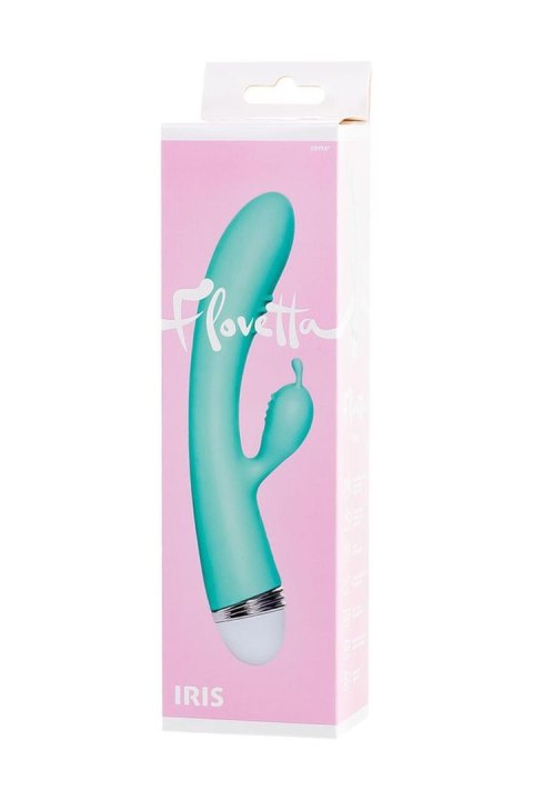 Wibrator Króliczek Anatomiczny Podwójny Miętowy - Flovetta By Toyfa