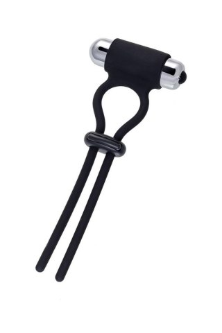 Pętla erekcyjna (lasso) z silikonu, czarna, 14 cm- Erection enhancing lasso Jat , black, silicone, 14cm-A-Toys