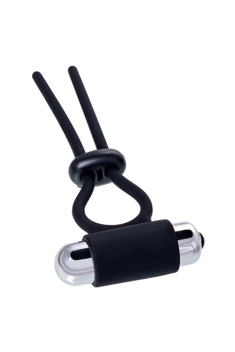 Pętla erekcyjna (lasso) z silikonu, czarna, 14 cm- Erection enhancing lasso Jat , black, silicone, 14cm-A-Toys