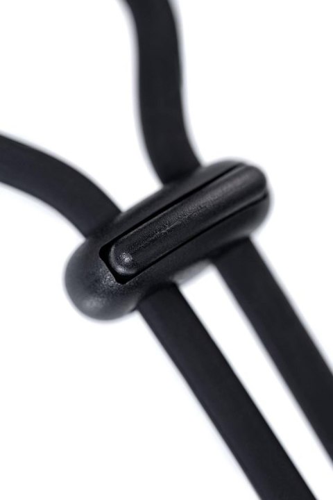 Pętla erekcyjna (lasso) z silikonu, czarna, 14 cm- Erection enhancing lasso Jat , black, silicone, 14cm-A-Toys