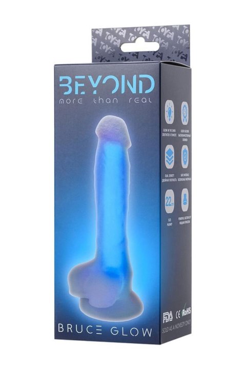 Dildo fluorescencyjne niebieskie 22cm BEYOND BY TOYFA