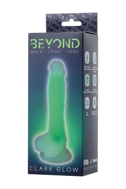 Dildo fluorescencyjne zielone 22cm BEYOND BY TOYFA