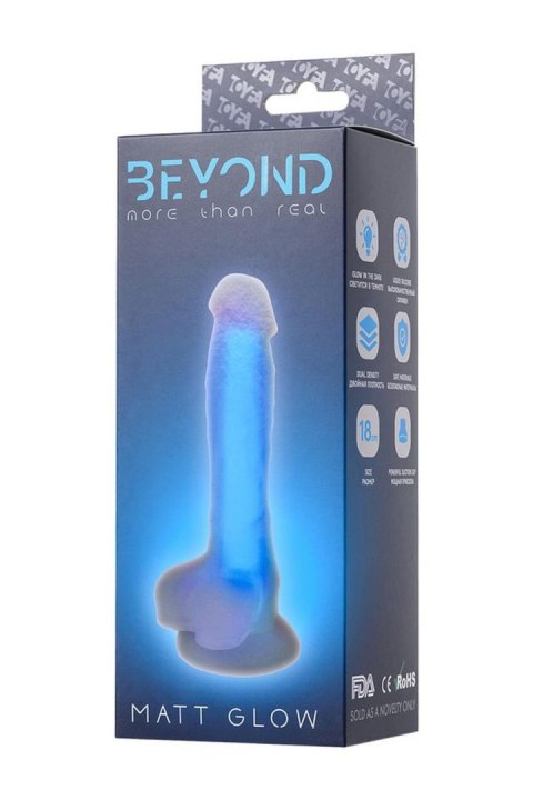 Dildo fluorescencyjne niebieskie 18cm BEYOND BY TOYFA