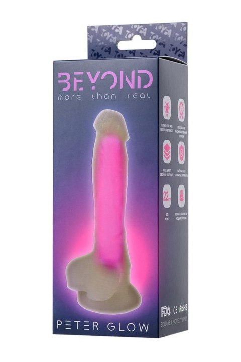 Dildo fluorescencyjne różowe 22cm BEYOND BY TOYFA
