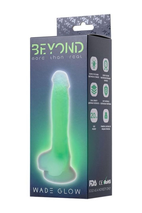 Dildo fluorescencyjne zielone 20cm BEYOND BY TOYFA
