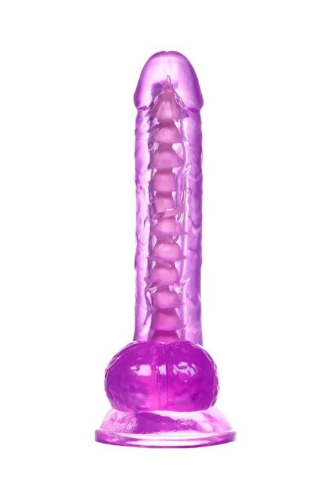 Dildo z przyssawką fioletowe 20.5cm TOYFA
