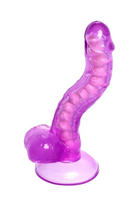 Dildo z przyssawką fioletowe 20.5cm TOYFA