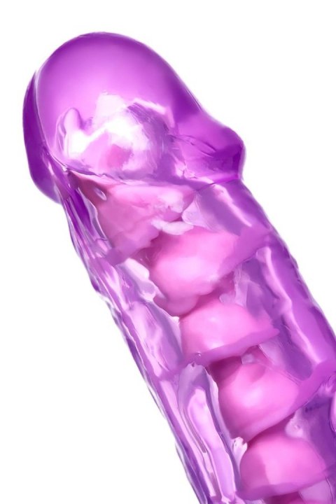 Dildo z przyssawką fioletowe 20.5cm TOYFA