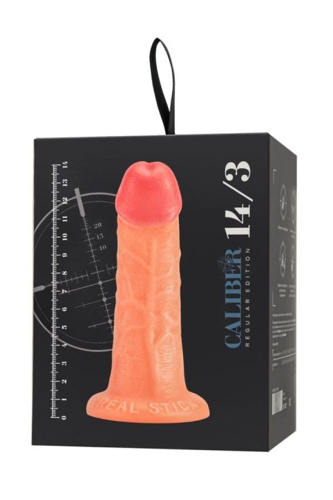 Dildo z przyssawką Caliber jasne 14cm TOYFA