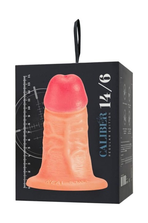 Dildo z przyssawką Caliber jasne 14cm TOYFA