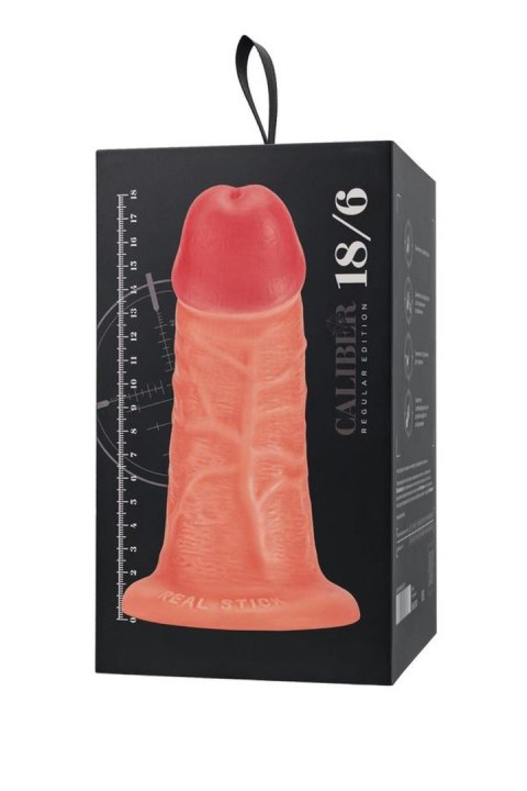 Dildo z przyssawką Caliber jasne 18cm TOYFA