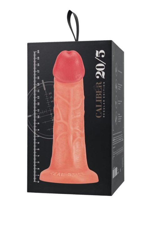 Dildo z przyssawką Caliber jasne 20cm TOYFA