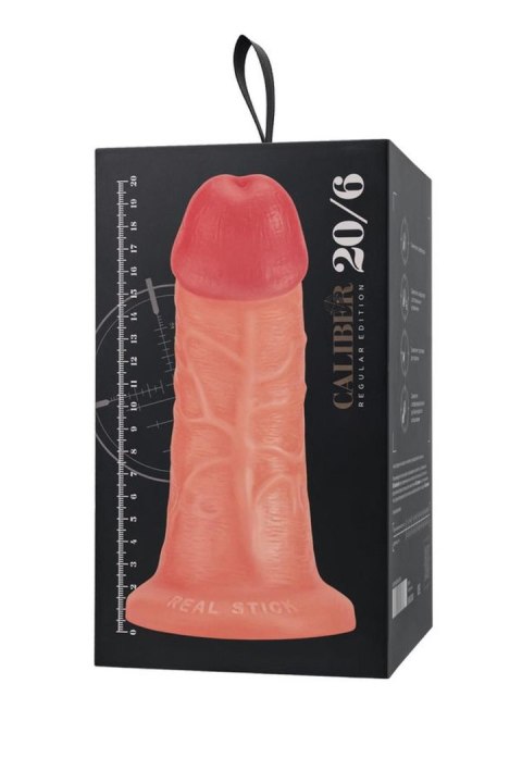 Dildo z przyssawką Caliber jasne 20cm TOYFA