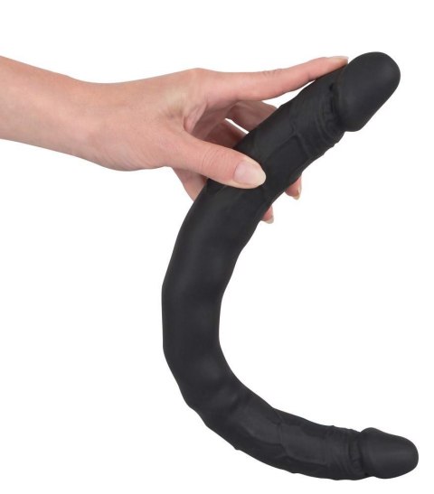 Dildo podwojne silikonowe czarne 40cm Double Dong Bad Kitty ORION