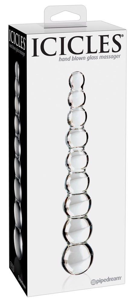 Dildo szklane kulki przeźroczyste 20.5cm Icicles No. 2 ORION