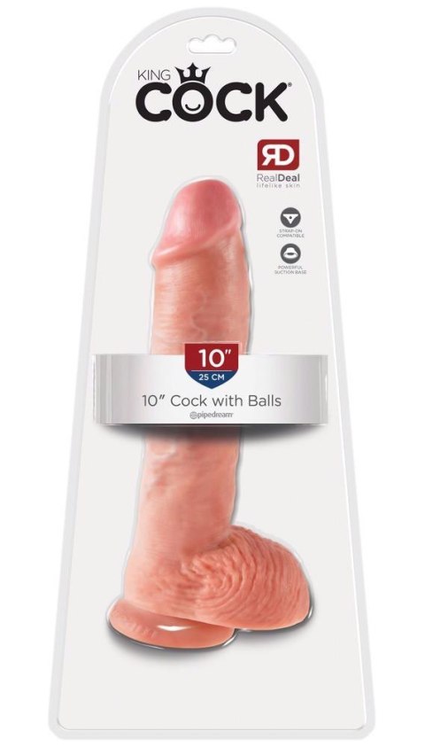 Dildo realistyczne cieliste 25cm King Cock