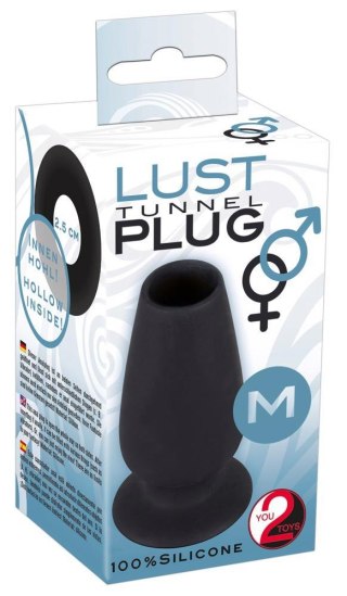 Tunel analny czarny rozmiar M 10cm Lust Tunnel Plug ORION