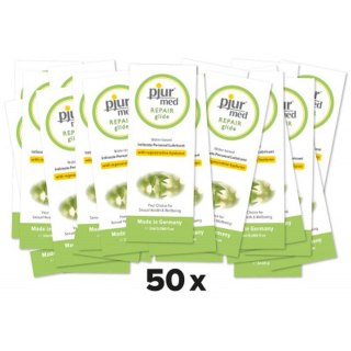 Lubrykant Wodny Z Kwasem Hialuronowym MED Repair Glide 2 Ml 50 Szt.-Pjur