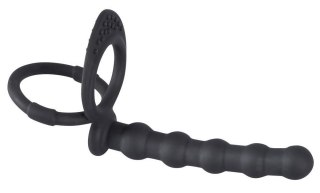 Pierścień Erekcyjny Na Penisa I Jądra, Czarny-Black Velvets Cock & ball ring