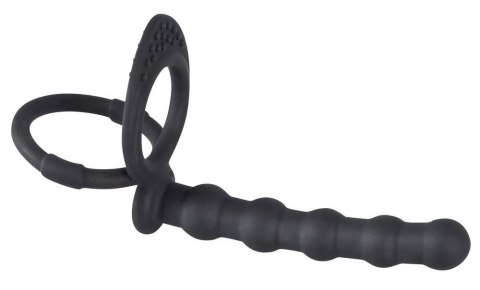 Pierścień Erekcyjny Na Penisa I Jądra, Czarny-Black Velvets Cock & ball ring