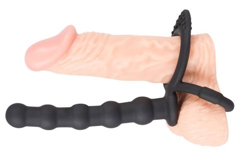 Pierścień Erekcyjny Na Penisa I Jądra, Czarny-Black Velvets Cock & ball ring
