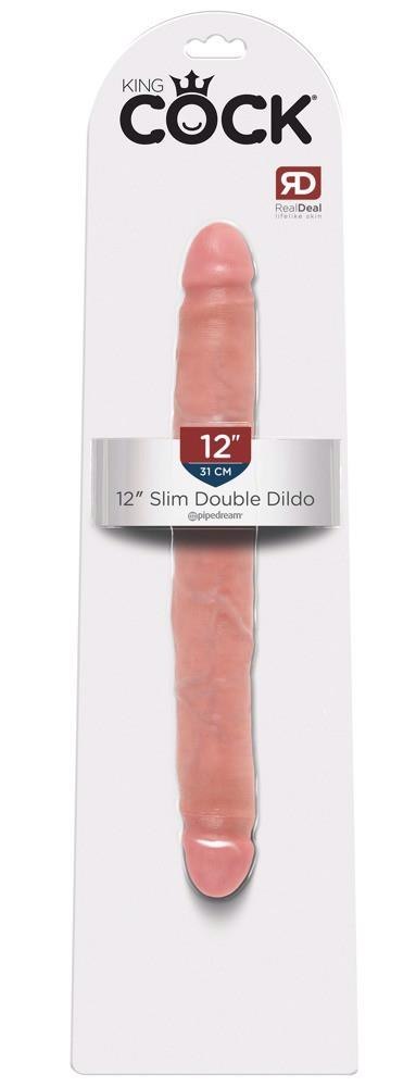 Dildo podwójne realistyczne cieliste 30.5cm King Cock Slim Double Dildo ORION