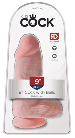Dildo realistyczne grubsze cieliste 23cm King Cock ORION