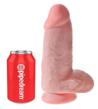 Dildo realistyczne grubsze cieliste 23cm King Cock ORION