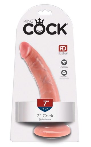 Dildo realistyczne cieliste 18cm King Cock ORION