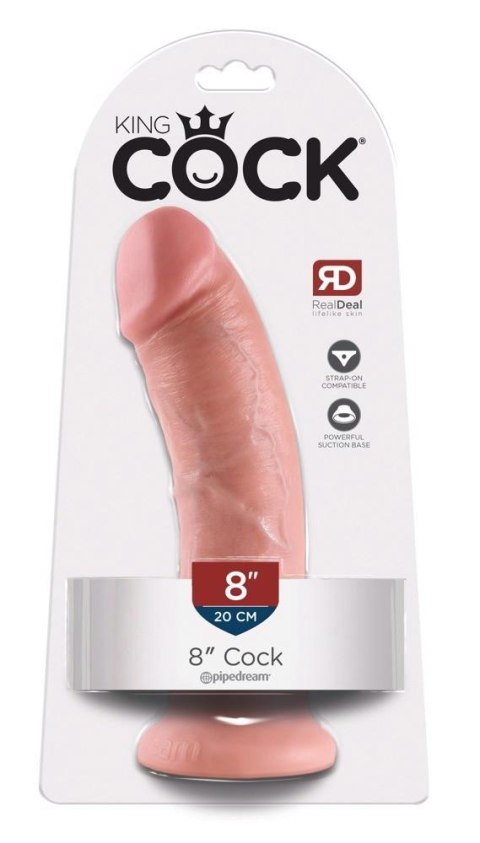 Dildo realistyczne cieliste 21.5cm King Cock ORION