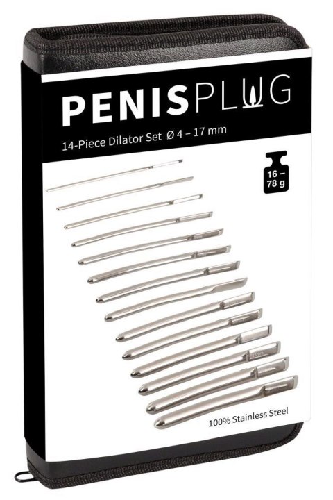 Zestaw dilatorów do cewki moczowej czarne Penis Plug 14szt. ORION