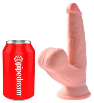 Dildo realistyczne z poruszającymi jądrami cieliste 15.2cm ORION