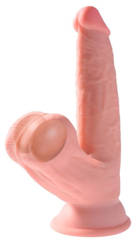Dildo realistyczne z poruszającymi jądrami cieliste 15.2cm ORION