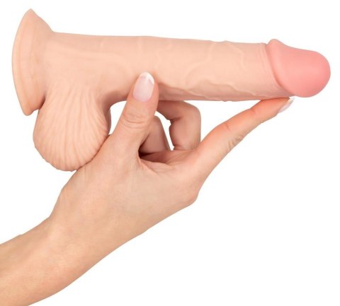 Dildo z ruchomą skórą cieliste 19cm Nature Skin ORION