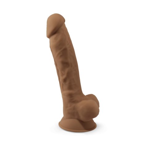 Dildo silikonowe karmelowe 17.7cm Model 1